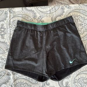 Nike Gray Athletic Shorts with Elastic Waistband
